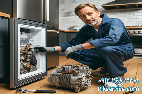 تعویض کمپرسور یخچال ال جی+ گارانتی کتبی